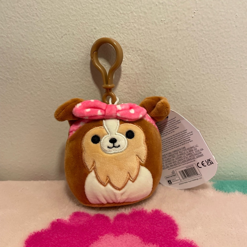 Squishmallows Andre’s the Sheltie clip
